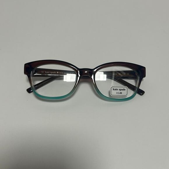 kate spade Amilia 50MM Reading Reading Glasses Brown Blue Fade +1.0